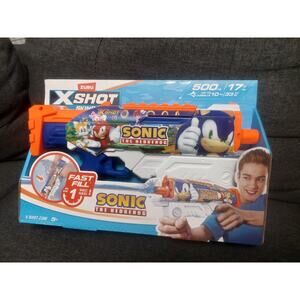 ZURU X-Shot HyperLoad Sonic the Hedgehog 500 mL Water Gun – New in Box